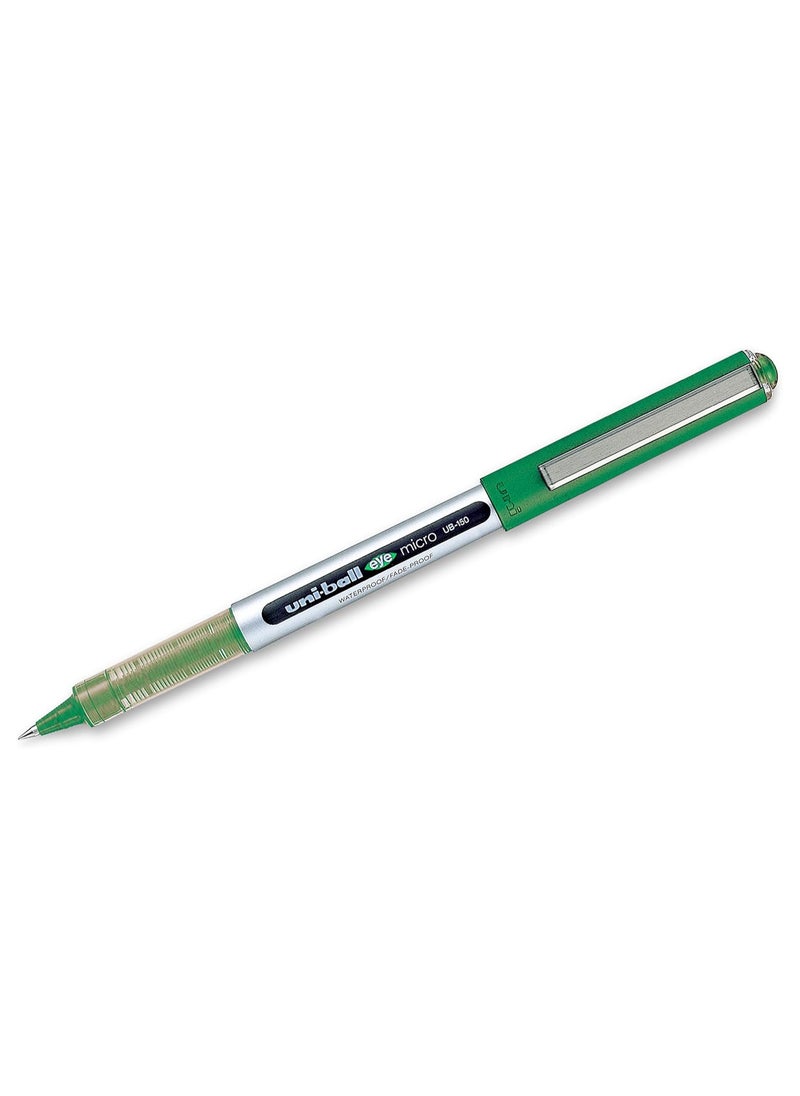 Uniball Uni-ball Eye UB150 Roller Pen (Green Ink, Pack of 5)  - Image 4