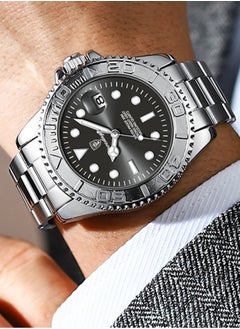 POEDAGAR POEDAGAR Waterproof Luminous Men's Watch Quartz，Men's Wrist Watches  - Image 2
