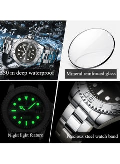 POEDAGAR POEDAGAR Waterproof Luminous Men's Watch Quartz，Men's Wrist Watches  - Image 5