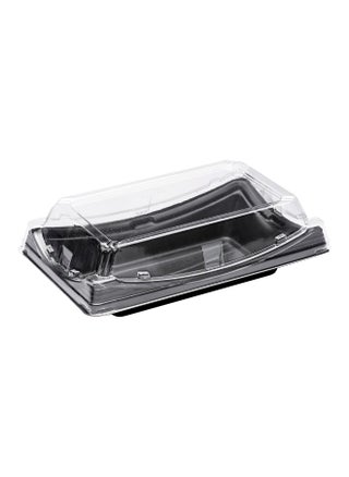 Roku 7.5 x 4.75 Inch Sushi Trays, 100 Disposable Sushi Containers With Lids - Short, Take Out Containers For Appetizers, Entrees, or Desserts, Black Plastic To Go Containers, - pzsku/ZDB362EABD7D74AE874B0Z/45/1748264693/4a6db15d-0b44-444c-be38-a07ba35d8d2d