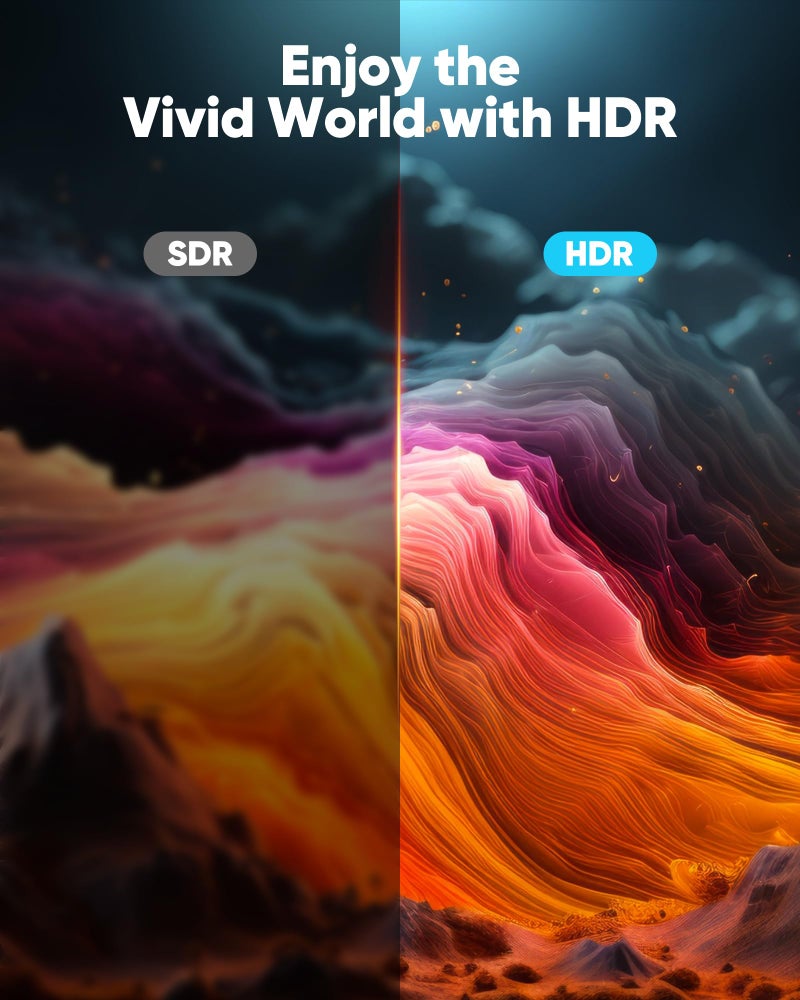 Highwings 4K Long HDMI 2.0 Cable 40FT/12m - 4K HDR Braided HDMI Cord, 18Gbps High Speed with Ethernet/ARC, 3D, HDCP 2.2, ARC, Compatible for PS-5/4/3/4K HDTV/Monitor/Projector/Streaming Media/Blu-ray - Image 5