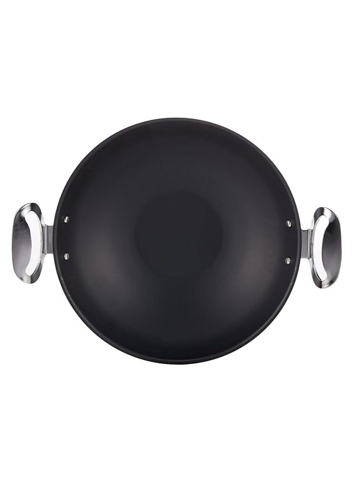 مقلاة عميقة يابانية بطلاء غير لاصق ومقابض جانبية أنيقة من الستانلس ستيل | مقلاة عميقة من الحديد - Image 3