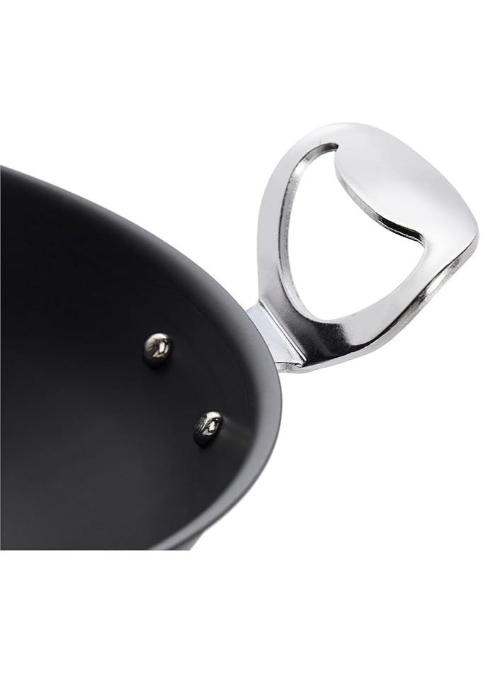 مقلاة عميقة يابانية بطلاء غير لاصق ومقابض جانبية أنيقة من الستانلس ستيل | مقلاة عميقة من الحديد - Image 4