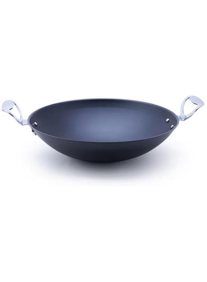 مقلاة عميقة يابانية بطلاء غير لاصق ومقابض جانبية أنيقة من الستانلس ستيل | مقلاة عميقة من الحديد - Image 1