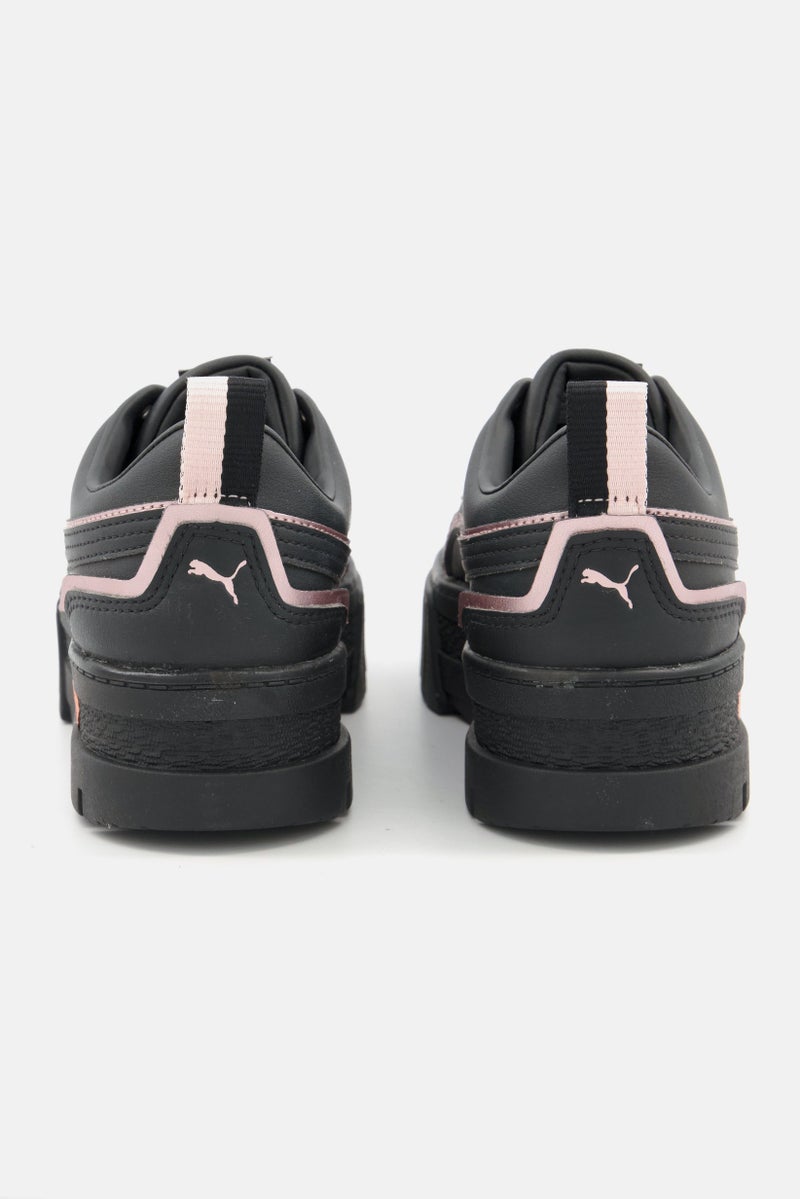 PUMA أحذية خارجية للنساء من مايزي يو تي معدنية مزودة بأربطة، سوداء - Image 3