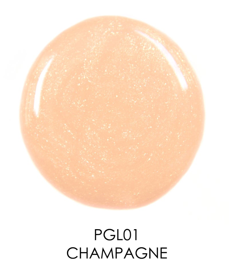 Palladio Lip Gloss, Non-Sticky Lip Gloss, Contains Vitamin E and Aloe, Offers Intense Color and Moisturization, Minimizes Lip Wrinkles, Softens Lips with Beautiful Shiny Finish, Champagne - Image 2