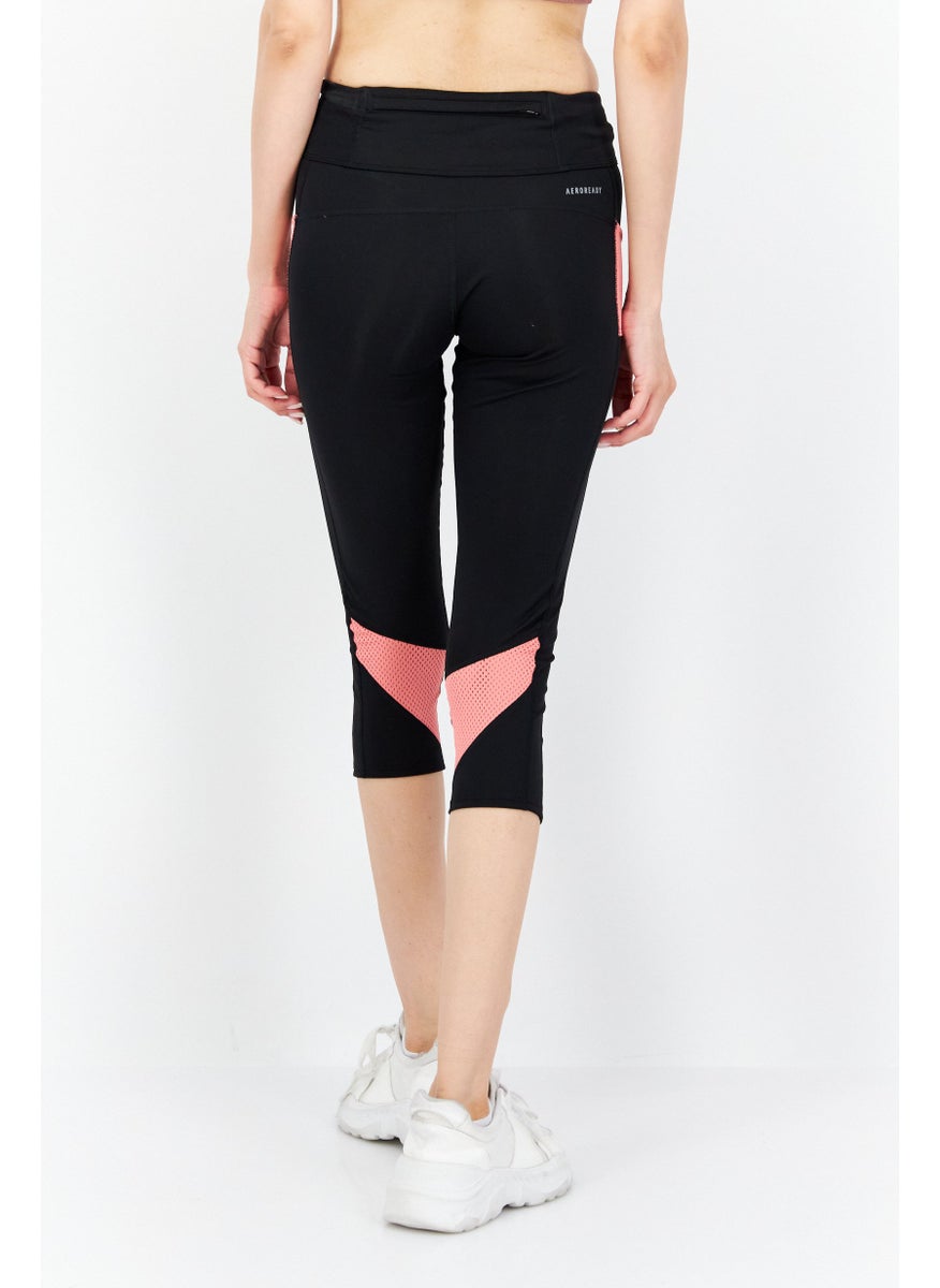 Adidas - Women Sportswear Fit Brand Logo 3/4 Training Tights, Black Combo - Image 1