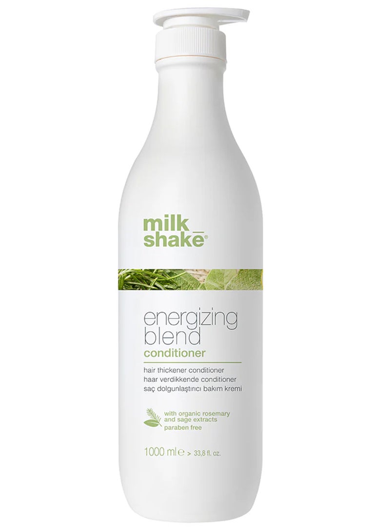 Milk Shake بلسم مزيج الطاقة - إكليل الجبل، المريمية والزيوت الأساسية للشعر الرفيع، المتساقط والضعيف - ترطيب خفيف مع بانثينول للنعومة، الكثافة، القوة وانتعاش فروة الرأس، 1 لتر - Image 1