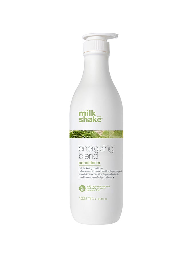 Milk Shake Energizing Blend Conditioner – Rosemary, Sage & Essential Oils for Fine, Thinning & Fragile Hair – Lightweight Hydration with Panthenol for Softness, Density, Strength & Scalp Refreshment, 1 Ltr - Image 1