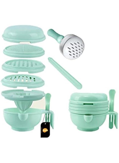 Baby Food Supplement Grinding Bowl Manual Food Grinder Puree Scissors Cooking Stick Baby Food Supplement Machine Tool Set