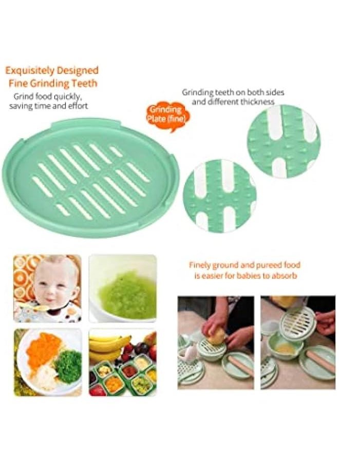 Baby Food Supplement Grinding Bowl Manual Food Grinder Puree Scissors Cooking Stick Baby Food Supplement Machine Tool Set