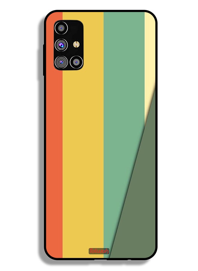 Tolwak Samsung Galaxy M31s Protective Case Cover Simple Pattern - Image 2