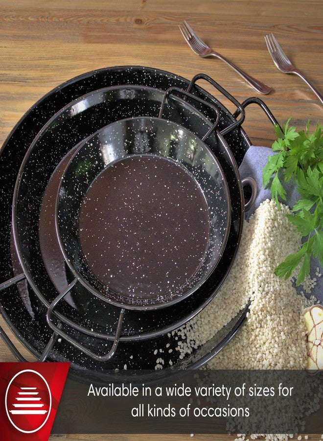 Magefesa 13.5" Enameled Steel Paella Pan - 34cm - 6 Servings, Ideal for Outdoor Cooking and Making Your Own Traditional Valencian Paella, Easy Cleaning - Image 2