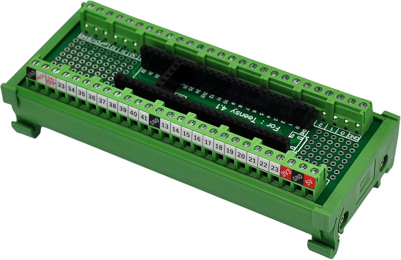 OONO Terminal Block Breakout Board Module for Teensy 4.1, DIN Rail Mount Version - Image 5
