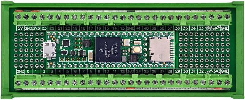 OONO Terminal Block Breakout Board Module for Teensy 4.1, DIN Rail Mount Version - Image 3