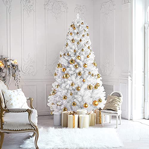 Northland Snow (White) Christmas Tree with Decoration 40 Pieces (5ft Tree) Perfect for Place at Home, Office, Showrooms, Malls, School or College - Image 1