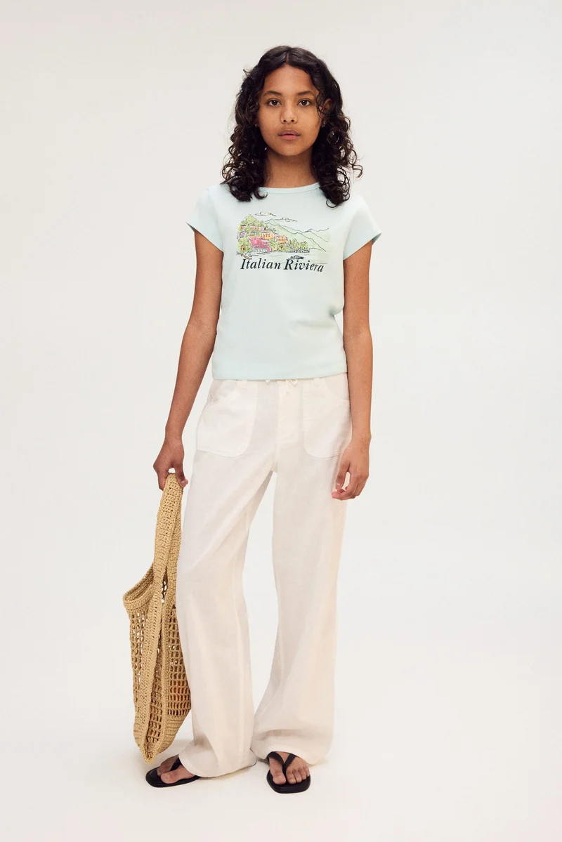 H&M Print-motif cotton T-shirt