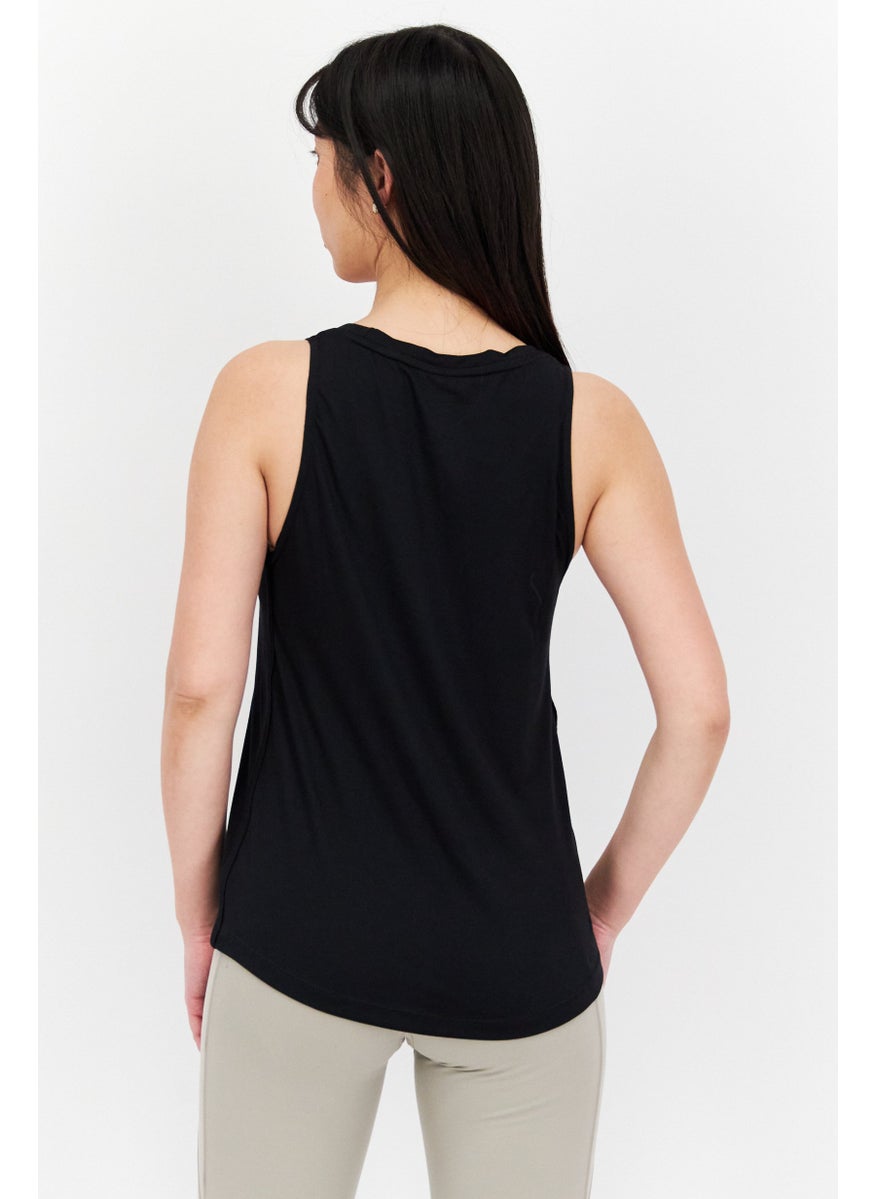 Reebok Women Sportswear Fit Sleeveless Training Tank Top, Black  - Image 3