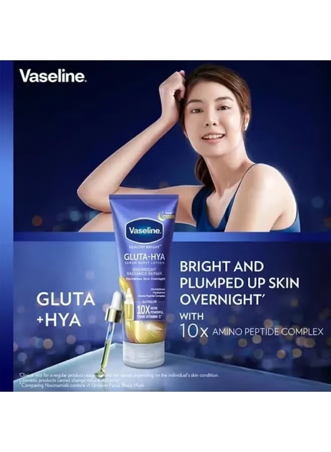 Vaseline Gluta- Hya Serum Lotion Overnight Radiance Repair 330ml - Image 3