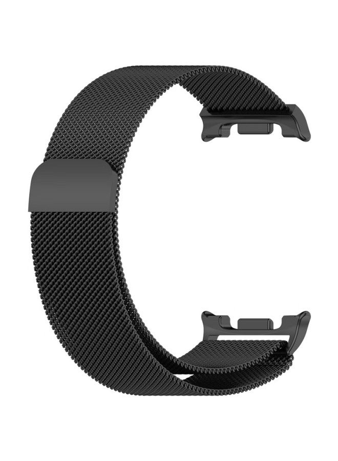 Kmaxai Compatible With Samsung Galaxy Watch8 40/44mm Milanese Stainless Steel Strap For Classic/ultra2, Magnetic Watch Band Metal Braided Chain, Black - Image 2