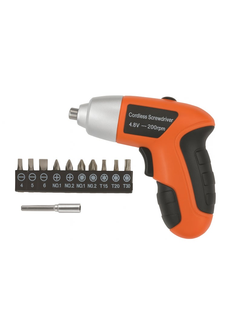 Panvil Cordless Screwdriver Set – Rechargeable Battery Powered Electric Screwdriver Kit with Movable Design and 11-Piece Bit Set – Portable Power Tool for Home, DIY & Professional Use - Image 1