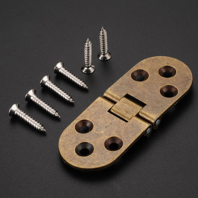 4Pcs Bronze Invisible Flush Hinges For Cabinet Wardrobe Doors Furniture Hardware - Image 5