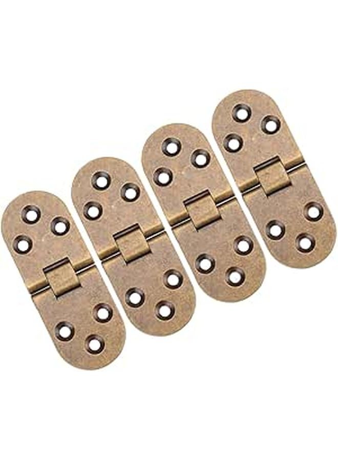 4Pcs Bronze Invisible Flush Hinges For Cabinet Wardrobe Doors Furniture Hardware - Image 1