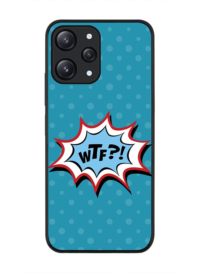 Stylizedd Rugged Black edge case for Xiaomi Redmi 12 4G, Slim fit Soft Case Flexible Rubber Edges Anti Drop TPU Gel Thin Cover -  WTF - Image 1