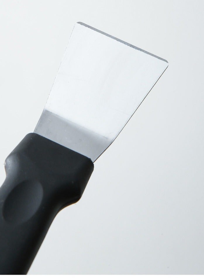 زوج من مجارف المطبخ، من الفولاذ المقاوم للصدأ، متعددة الوظائف، سكين تنظيف لزيت الغطاء ورماد السطح والأرضية وإزالة الجليد - Image 4