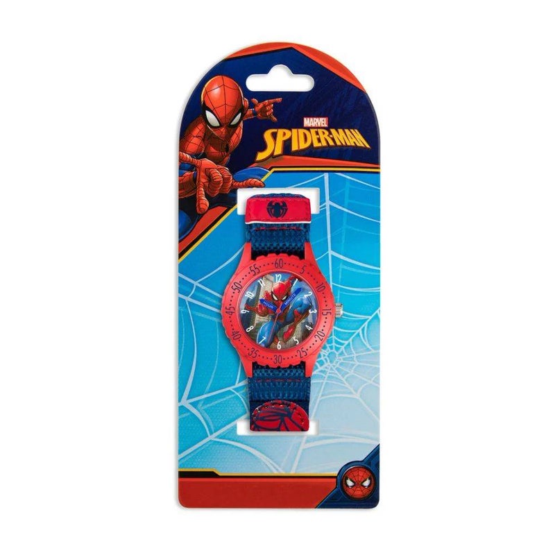 Marvel Spider-Man Spider-Man Canvas Strap Analog Watch (Blue/Red) - Image 1