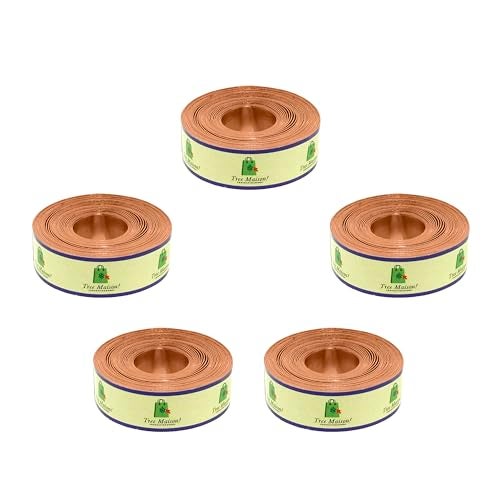 TREEMAISON Vastu Copper Strip | Width- 0.5 Inch | Thickness - 0.3mm | Length- 8 Feet Approx | Vastu Strips for Zone Balancing & Toilet Remedies | Main Entrance | Copper Strip for Vastu | Pack of 5 - Image 1