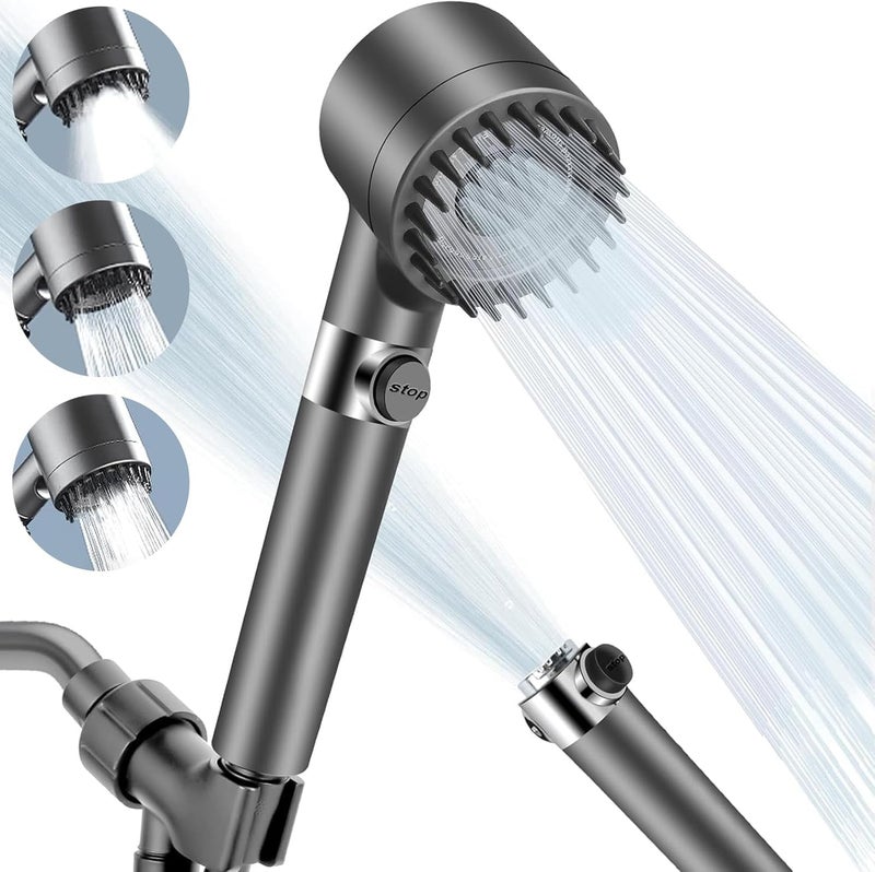 Shower Headset, High Quality Filtration Filter, 360° Swivel Head and Different Water Flow Modes, Comfortable Shower Experience with Strong Water Pressure, Anti-Clogging Design, Easy to Install - Image 1