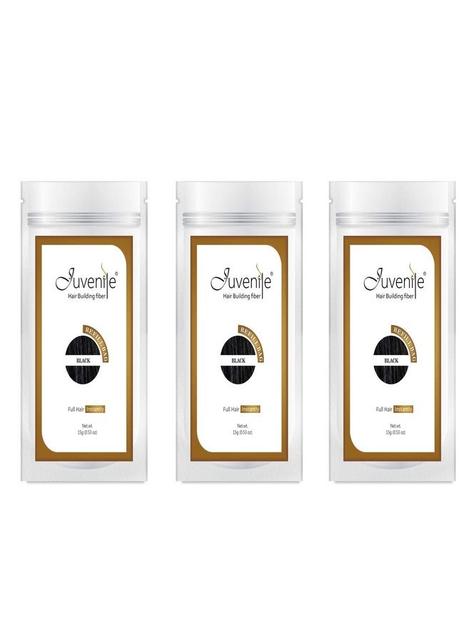 جوفينايل عبوة إعادة تعبئة ألياف الشعر للأطفال باللون الأسود 45 جم - Image 1