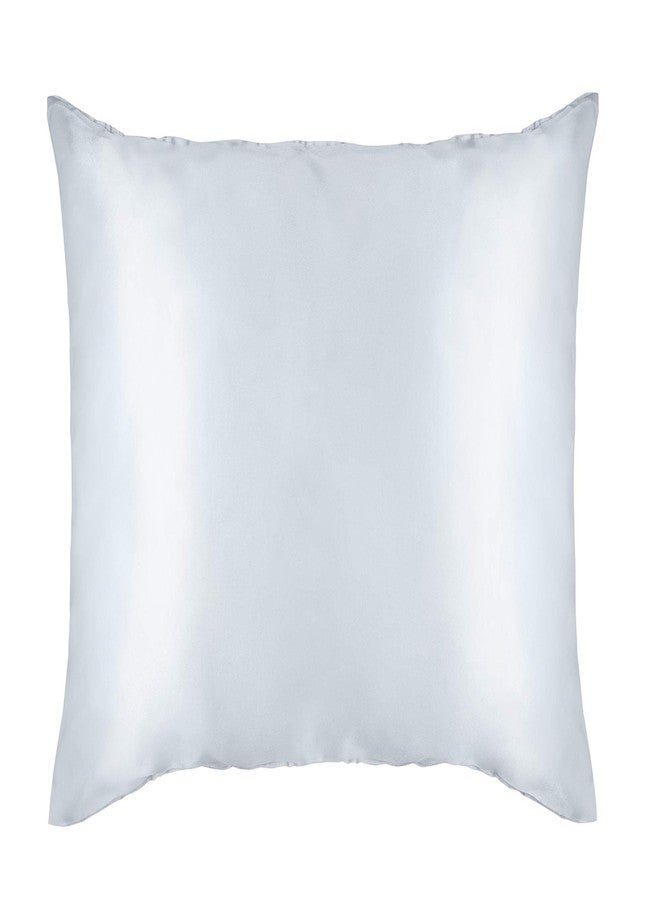 Curly Girl Microfiber Satin Pillowcase for Hair and Skin Pillowcase 2 Pack, Pillow Cases Set of 2 - Slip Cooling Satin Pillow Covers with Envelope Closure (Light Gray, Queen) - Image 3