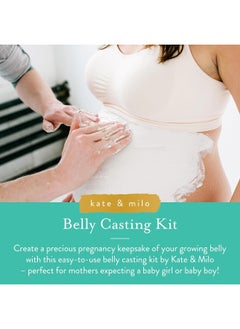 Kate & Milo Kate & Milo Belly Casting Kit, Pregnancy Keepsake Making Kit, Easy To Make DIY Plaster Cast Baby Bump Keepsake, Gift For Expecting Moms  - Image 2