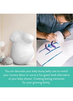 Kate & Milo Kate & Milo Belly Casting Kit, Pregnancy Keepsake Making Kit, Easy To Make DIY Plaster Cast Baby Bump Keepsake, Gift For Expecting Moms  - Image 5