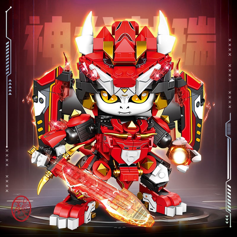 Chuangwan Shidai 8814 Chinese Zodiac Mech Building Blocks Set - Image 3