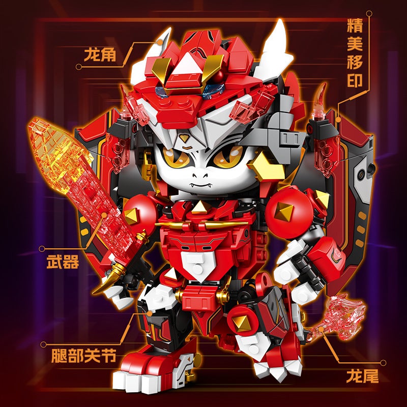 Chuangwan Shidai 8814 Chinese Zodiac Mech Building Blocks Set - Image 5