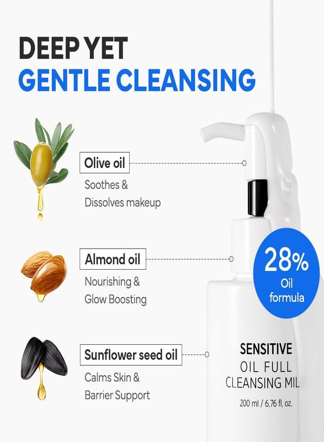 SAM'U Full Cleansing Milk, Sensitive Oil, 6.8 fl oz (200 ml), Cleansing Milk, Moisturizing, Dry Skin, Rough Skin, Pore Care, Weak Acid, Hypoallergenic, pH Balance, Korean - Image 4