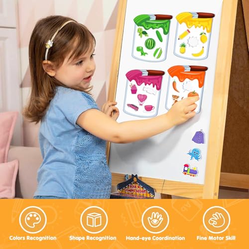 EAMAY Magnetic Color Sorting Set for Kids Fridge Magnets for Toddlers 13 Preschool Circle Time Learning Center Activities Matching Games Use on The Whiteboard - Image 5