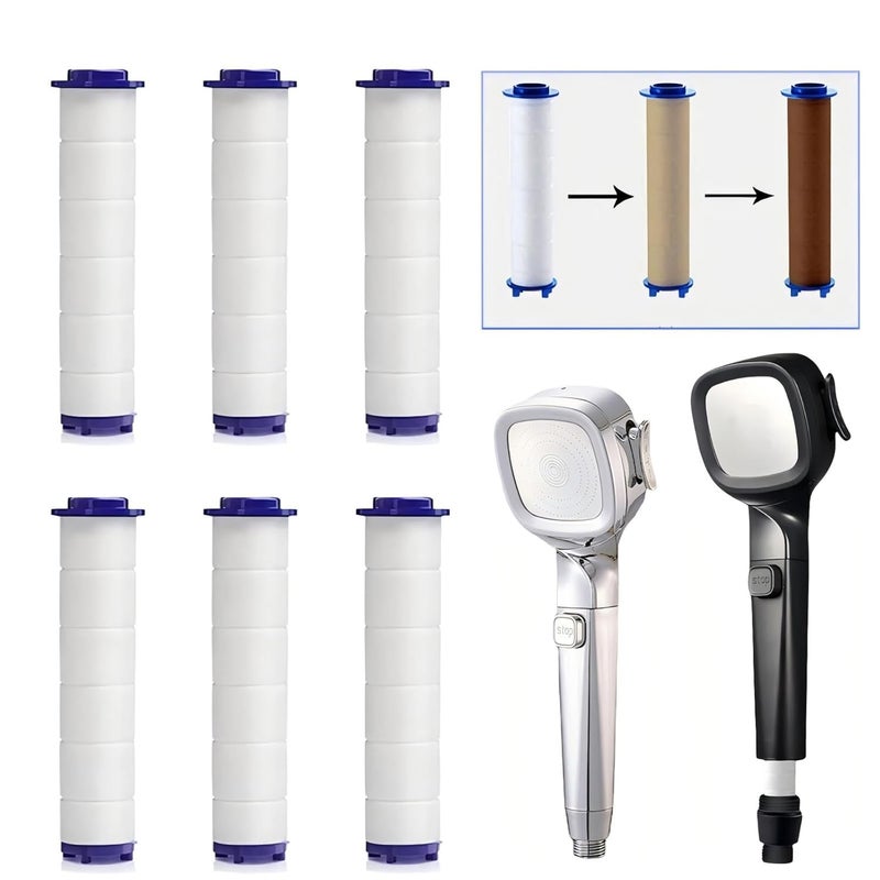 Sunkizzrs ® Handheld Showers Filter Element (Only 6 Pcs Filter Element) - Image 1