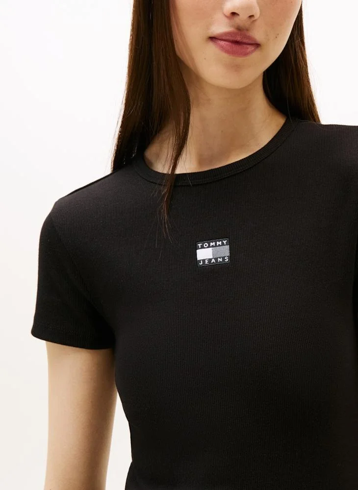 TOMMY JEANS Logo Bodycon Midi Dress