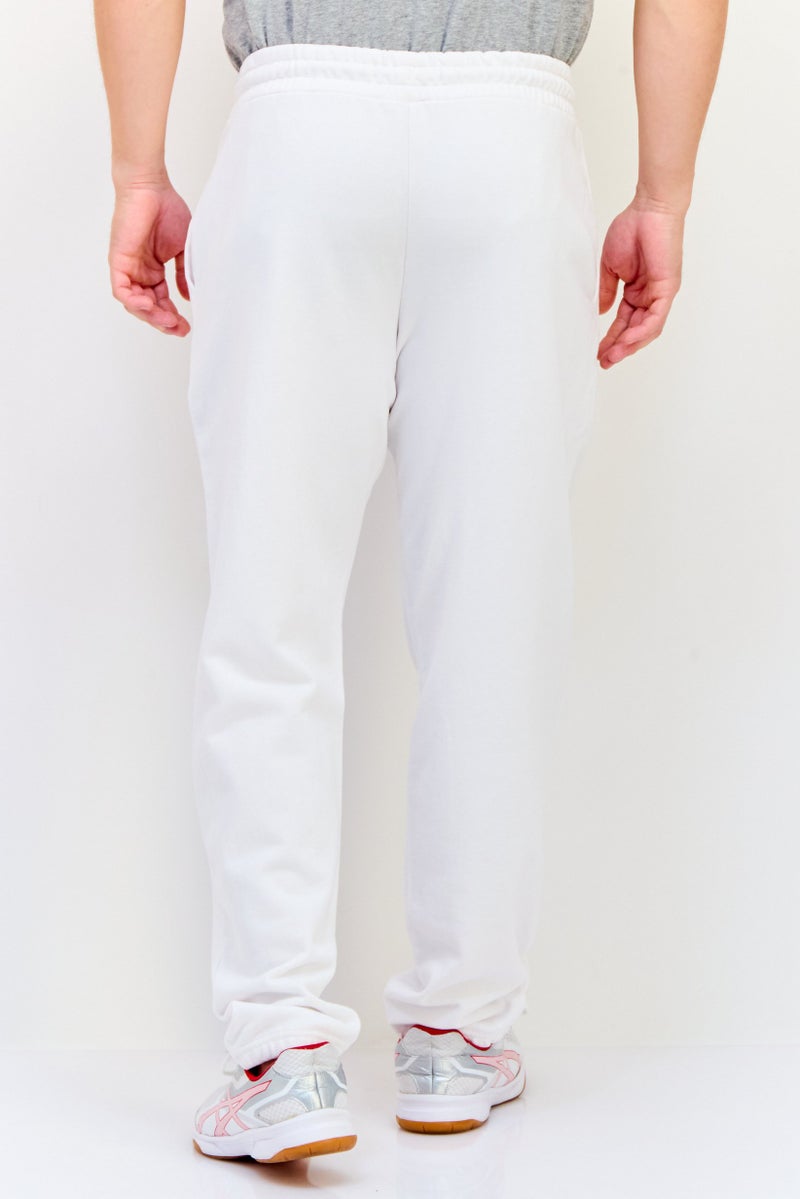 Celio Men Regular Fit Graphic Print Stretchable Jogger Pants, White - Image 2