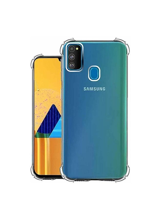 BORTONY Silicone Back Case Cover For Samsung Galaxy M30s Plus Clear - Image 1