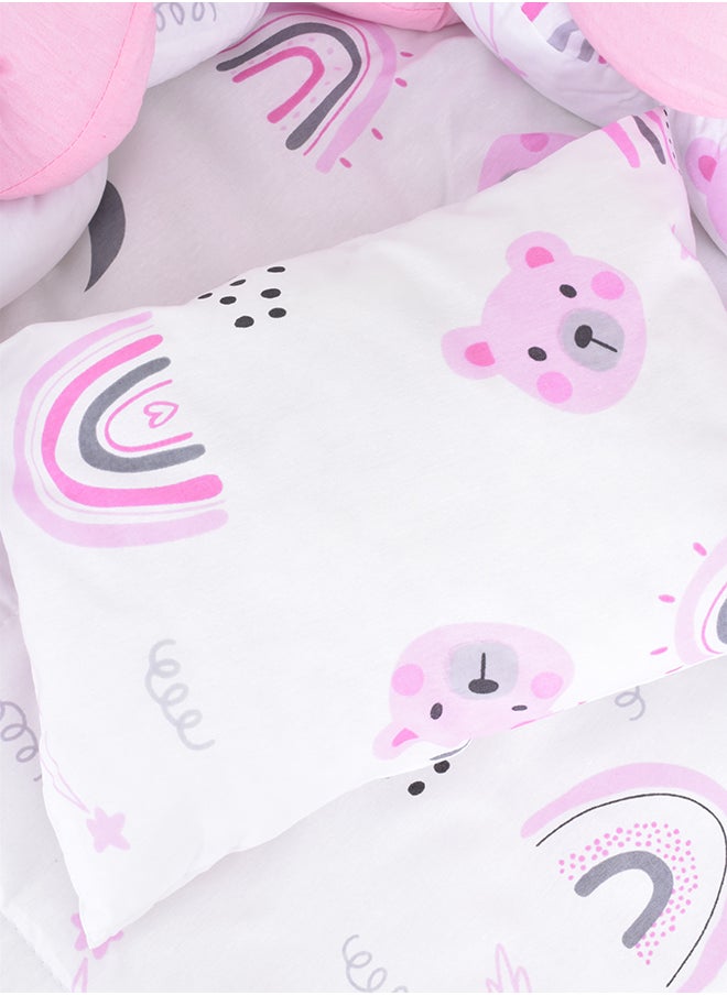 FUN MOMENT - 7-Piece Baby Cot Bedspread With Snail Partitions - Image 1