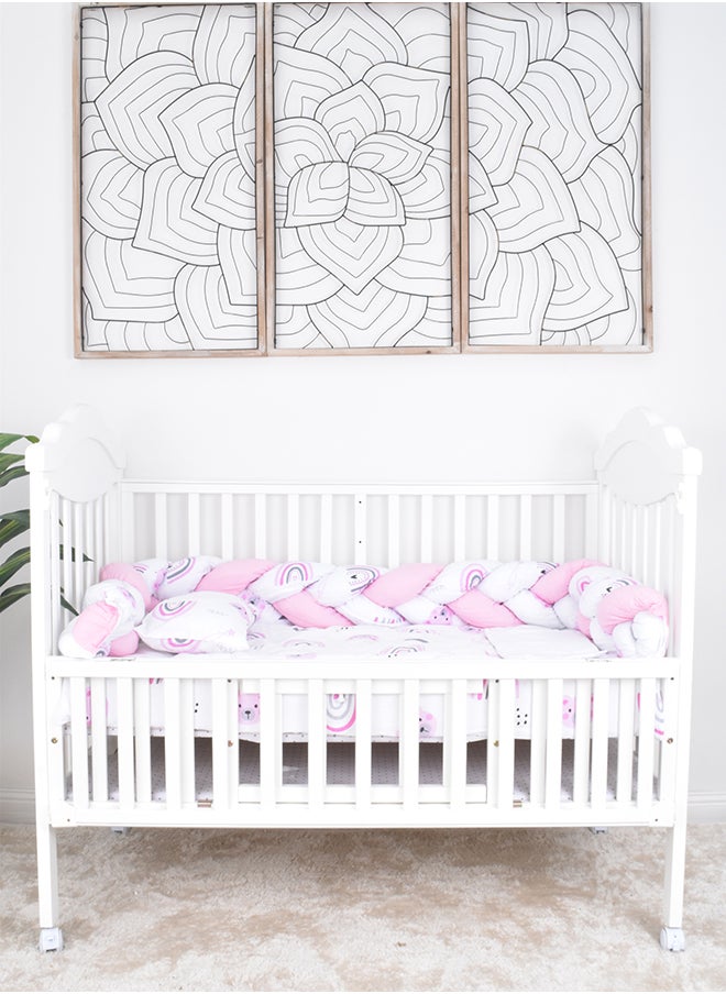 FUN MOMENT - 7-Piece Baby Cot Bedspread With Snail Partitions - Image 1
