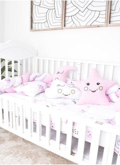 FUN MOMENT 7-Piece Baby Cot Bedspread With Snail Partitions  - Image 1