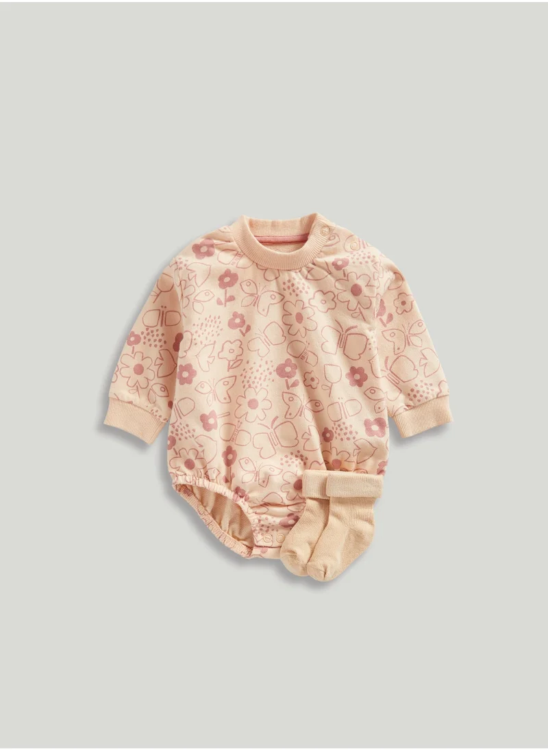 mothercare Jersey Bodysuit and Socks Set