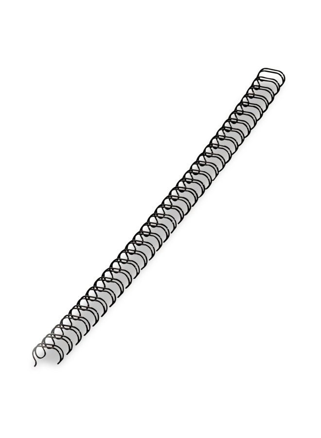 Fellowes Wire Binding Spines, 1/2 Inch Diameter, Black, 100 Sheets, 25 Pack (5255401) - Image 1