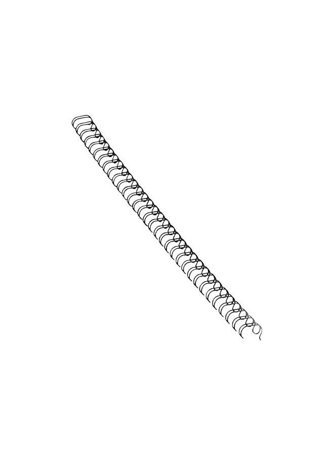 Fellowes Wire Binding Spines, 1/2 Inch Diameter, Black, 100 Sheets, 25 Pack (5255401) - Image 2